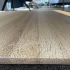 Couchtisch 931-542 Carrara Geledert Und Eiche Gestell Glatt Lackiert Matt Umbragrau