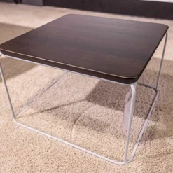 Couchtisch 151 Eckig H65 Eiche Dunkel Gestell Telegrau