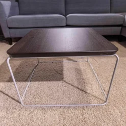 Couchtisch 151 Eckig H65 Eiche Dunkel Gestell Telegrau