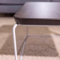 Couchtisch 151 Eckig H65 Eiche Dunkel Gestell Telegrau