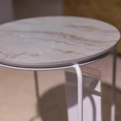 Couchtisch 151 Eiche Steinbeschichtet Blanco Gestell Telegrau