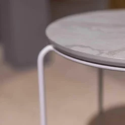 Couchtisch 151 Eiche Steinbeschichtet Blanco Gestell Telegrau