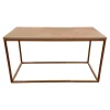Couchtisch 985 MDF Beschichtet Mit Echtsteinfurnier Mit Sandstein Gestell Bronzefarbig