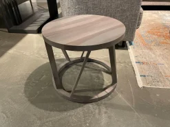 Couchtisch 920 Nussbaum Massiv Altgrau Gebeizt