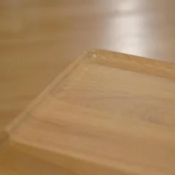 Couchtisch 934-511 Tischplatte Massiv Eiche Farblos Lackiert Gestell Stahl Lackiert Verkehrsschwarz