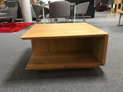 Couchtisch Alivio Ausführung Asteiche Massiv Bianco Geölt Auf Rollen