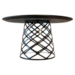 Couchtisch Aoyama Schwarze Laminat Untergestell Metall Schwarz