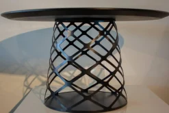 Couchtisch Aoyama Schwarze Laminat Untergestell Metall Schwarz