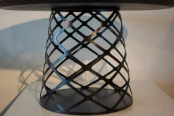 Couchtisch Aoyama Schwarze Laminat Untergestell Metall Schwarz