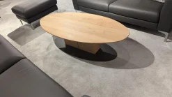 Couchtisch Avida Asteiche Massiv Fuß Schwarz