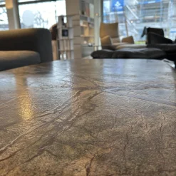 Couchtisch Basket Tischplatte Stein Gemustert Gestell Stahl Schwarz