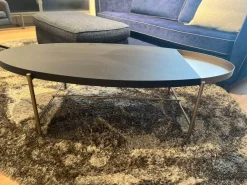 Couchtisch Bela Ct 135 Tischplatte Eiche Wengefarbig Furniert Ablage Bronce Look No. 34 Gestell Metall Bronce Look No. 34