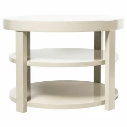 Couchtisch Berlino 1907 Lack Hochglänzend Greige RAL 7044 Weiß Grau