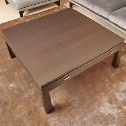 Couchtisch Bordeaux Eiche Dunkel Wengefarbig Inklusive 2 Schubladen Und 2 Tablarauzügen