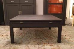 Couchtisch Bordeaux Europäische Wildkirsche Massiv Anthrazit