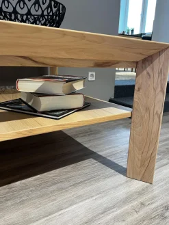 Couchtisch Cavani Astbuche Bianco Geölt Mit Glaseinlage