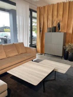 Couchtisch Cena Tischplatte Keramik Marble Gestell Metall Schwarz