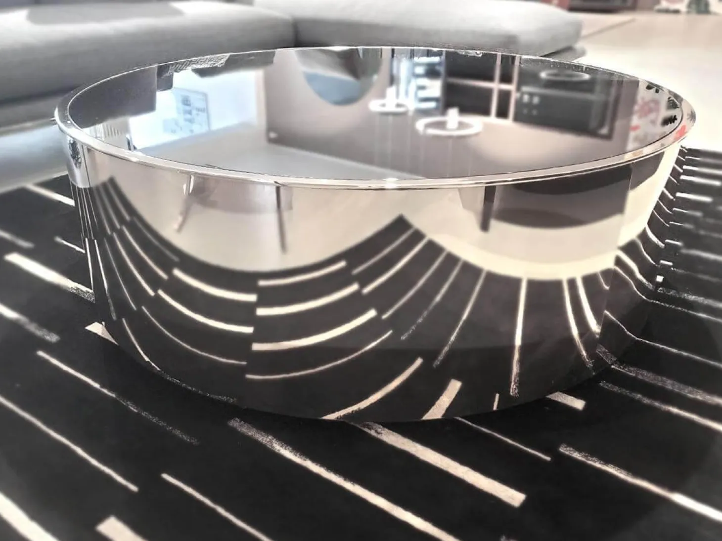 Couchtisch Coffee Table Constellation Bronze Shadow Smoke Grey Spiegelglas