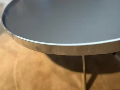 Couchtisch Cross Ct 80 Tischplatte Walzstahlplatte Matt Schutzlackiert Anthrazitfarben Gestell Metall Verchromt