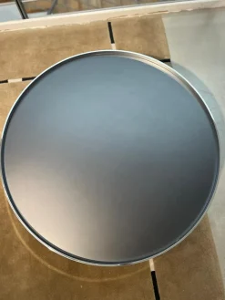 Couchtisch Cross Ct 80 Tischplatte Walzstahlplatte Matt Schutzlackiert Anthrazitfarben Gestell Metall Verchromt