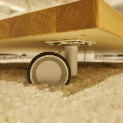 Couchtisch CT 160 Natur Eiche Klarglas Optiwhite