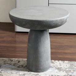 Couchtisch Diam.50 Beton Anthrazit