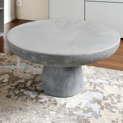 Couchtisch Diam.70 Beton Anthrazit