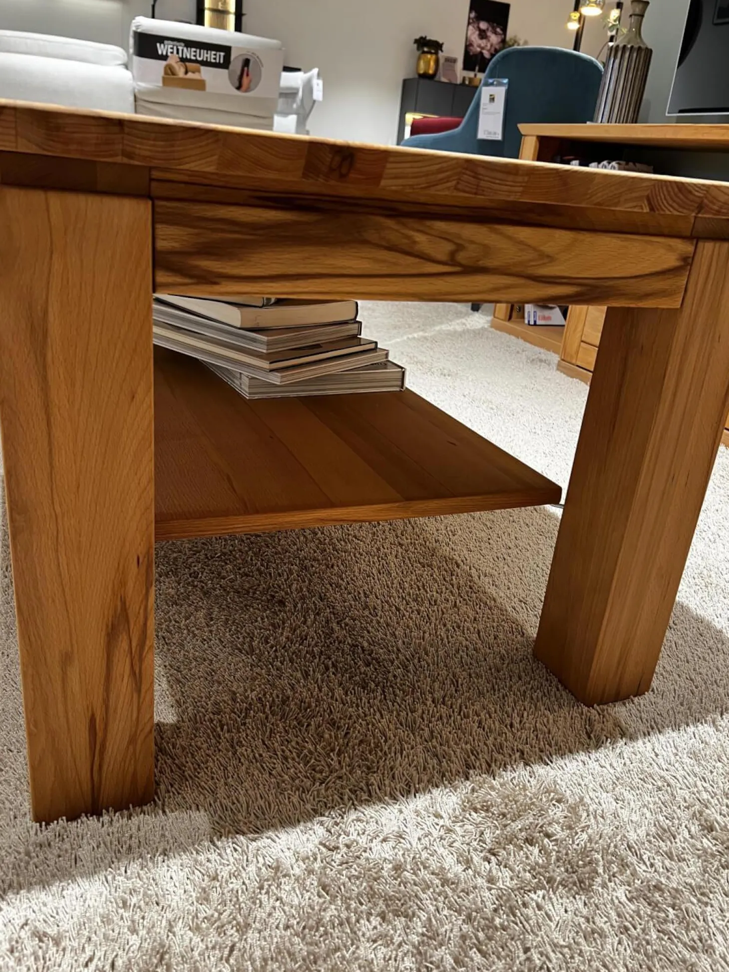 Couchtisch Faro Plus Kernbuche Geölt Mit Ablageplatte