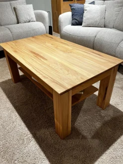 Couchtisch Faro Plus Kernbuche Geölt Mit Ablageplatte