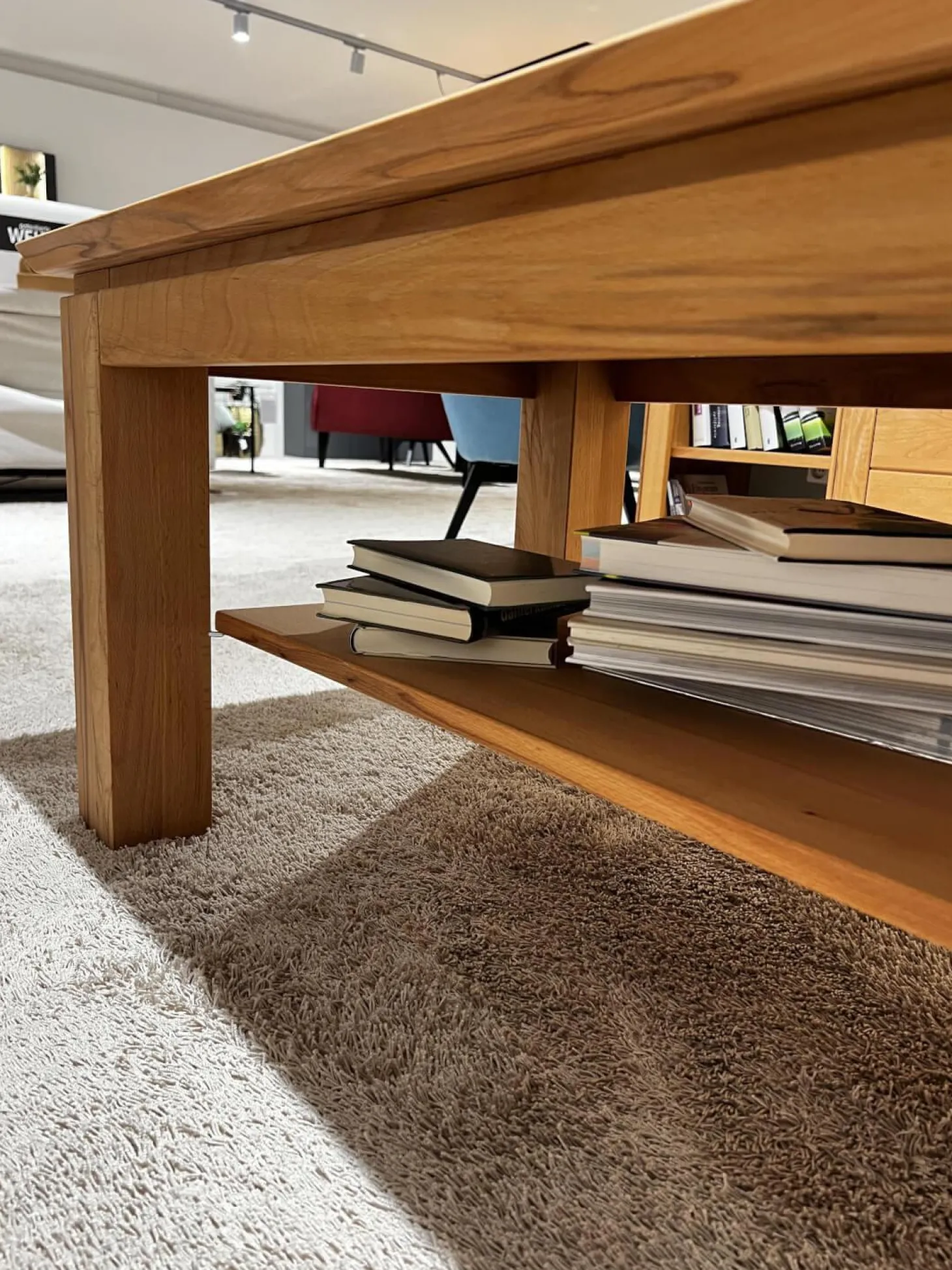 Couchtisch Faro Plus Kernbuche Geölt Mit Ablageplatte