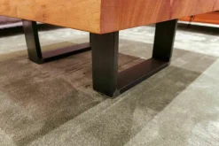 Couchtisch Kantara Tischplatte Rüster Ulme Gestell Eisen