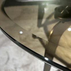 Couchtisch Kirk Platte Glas Bronziert Gestell Metall Bronze Lackiert