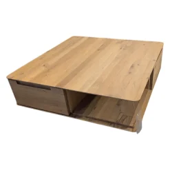 Couchtisch Lavaro Wildeiche Bianco Geölt Mit 2 Schubkästen