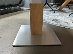 Couchtisch Lift Eiche Wild Naturöl Lade Einseitig Farbglas Anthrazit Matt