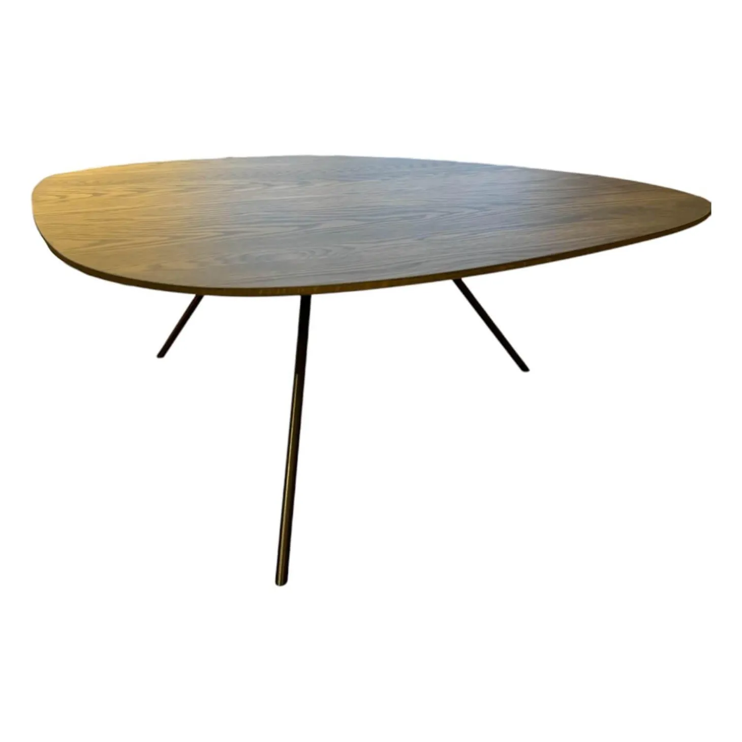 Couchtisch Liliom Platte Eiche Pine Grey Grau Gestell Metall Epoxy Nuit Silk Schwarz Lackiert