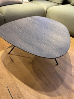 Couchtisch Liliom Platte Eiche Pine Grey Grau Gestell Metall Epoxy Nuit Silk Schwarz Lackiert