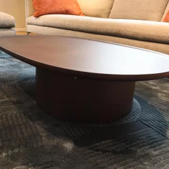 Couchtisch Louisa Platte Und Gestell Holz Eukalyptus Braun