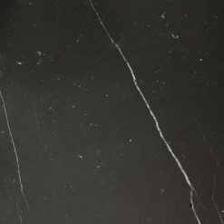 Couchtisch Maru Platte Marmor Schwarz Marquinia Matt Gestell Metall Schwarz Satiniert