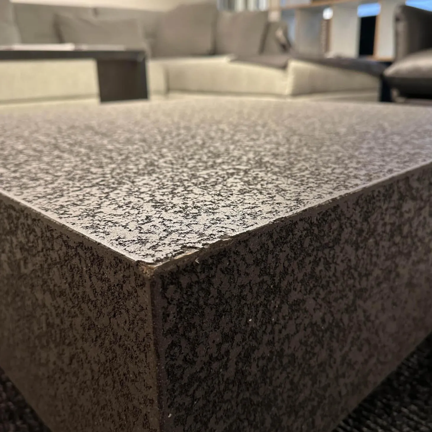 Couchtisch MDF Betonoptik Grau