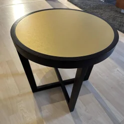 Couchtisch Mood BW-T-107-100 Platte Holz Goldton Gestell Holz Esche