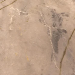 Couchtisch SC 54 Steinplatte Calacatta Verde Leder Optik Gestell Pulverbeschichtet Verkehrsweiß