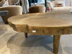 Couchtisch Toshiko Aluminium Sandgussverfahren Messing Baumschreiben Design