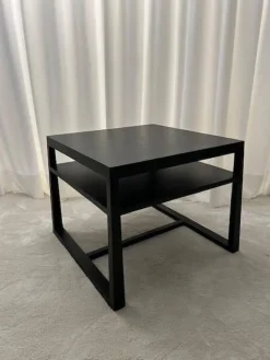 Couchtisch Tribeca Esche Schwarz Gebeizt mit Ablagefach