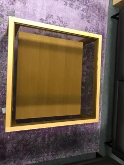 Couchtisch Venta In Eiche Massiv Bianco Geölt Mit Bronzeglanseinlage Und Holzablageplatte In Tischlerplatte Furniert