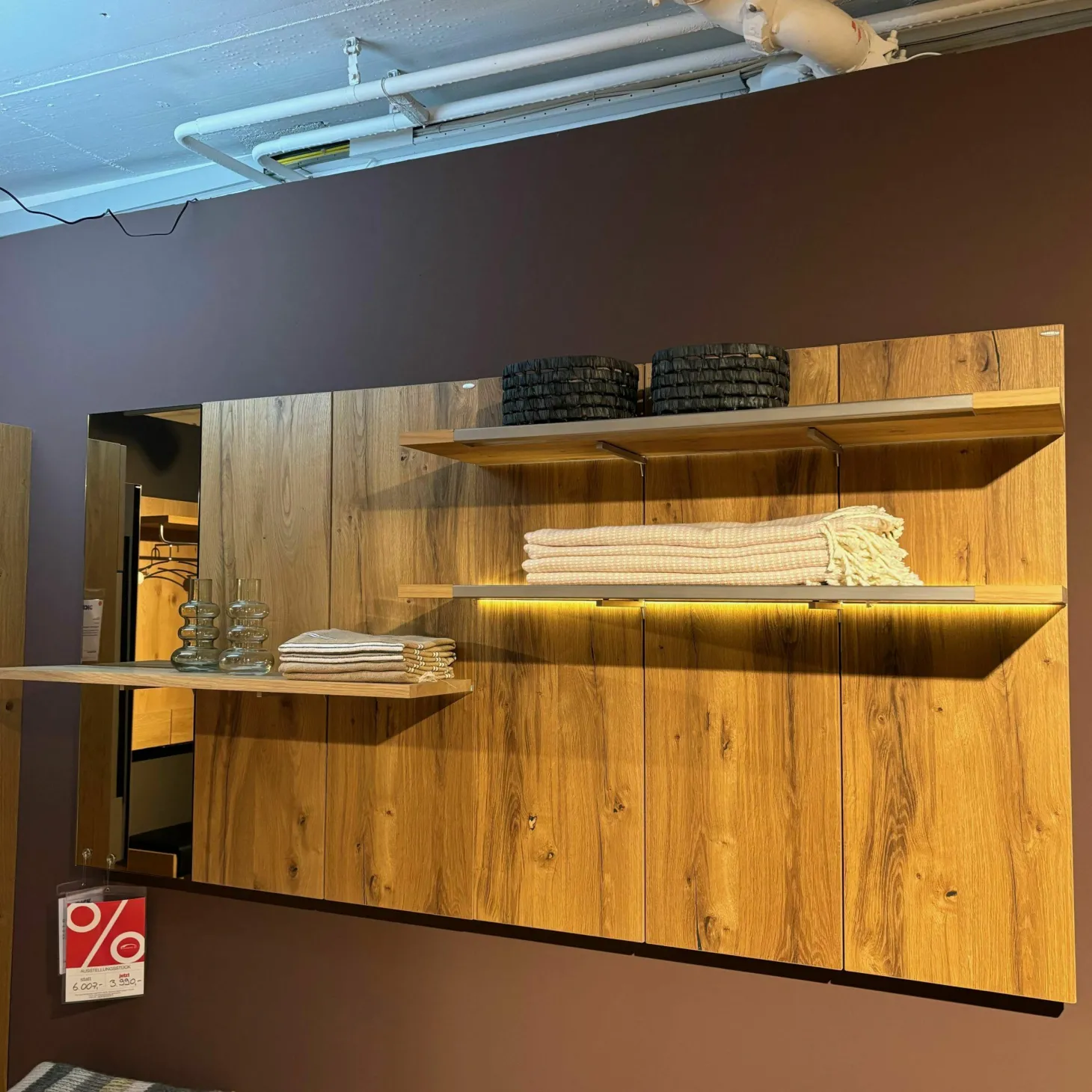 Diele Voglauer V-Alpin Eiche Altholz Mit Spiegel