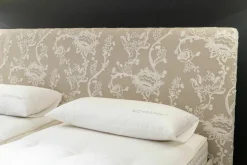 Doppelbett Gala GA28-S-3B Stoff Max 220 Beige Uni Fuss MS 20 Alu Matt Ohne Matratze Und Untermatratze