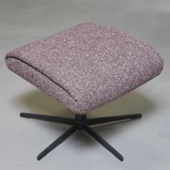 Drehsessel Boss Mit Hocker Stoff Oasis 205 Cabarnet Kreuzdrehfuß Metall Schwarz