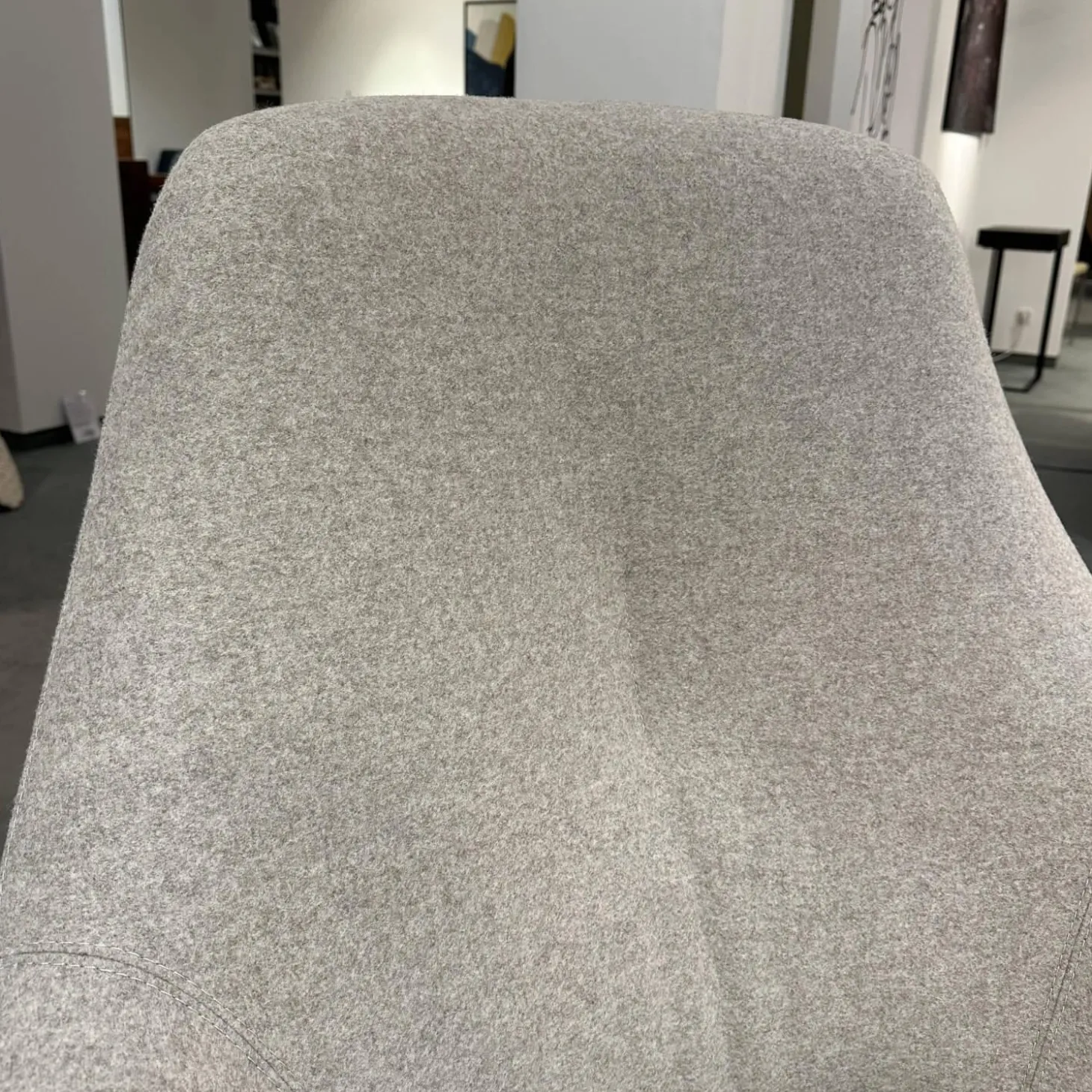 Drehsessel Cantate 682 101 Innen Stoff Divina Melange 2 220 Grau Außen Leder Ceras Brindle 2110 Beige