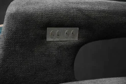 Drehsessel Cluster Medium Stoff Regain Anthrazit mit Elektrischer Fuß -und Rückenteilverstellung