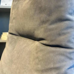 Drehsessel Cordia Hoch Leder 681 Graphit Grau Gestell Feinstruktur Schwarz Lackiert Mit Hocker